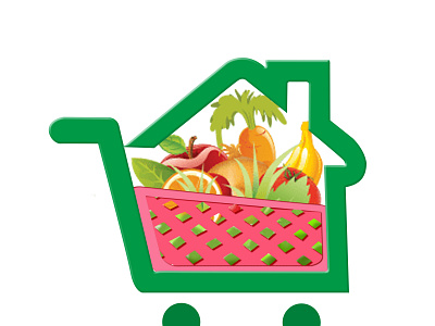 Food shopping logo