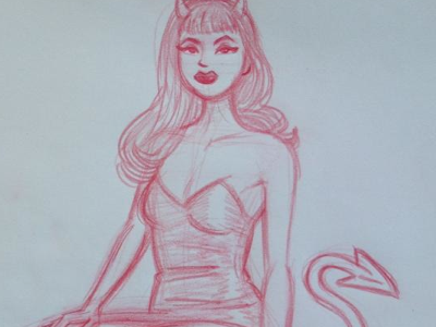 Dr. Sketchy Devil Girl