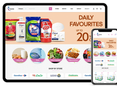 Mard Express Online eCommerce Grocery - GCC Marketing Portfolio app branding design logo ui ux web website