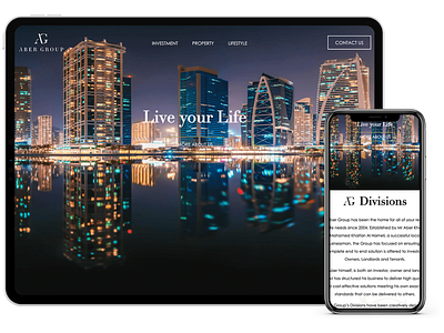 Aber Group Web Design & Development - GCC Marketing Portfolio app branding design graphic design illustrator logo minimal typography ui ux web website