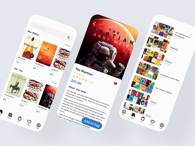 Bookstore App UI/UX app books design ecommerce figma ui ux webdesign