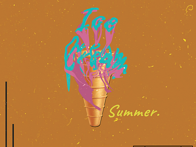 Ice Cream design feed poster typography