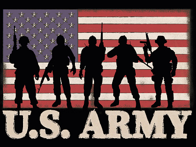 US Army army branding design icon illustration johirulxohan logo us army vector