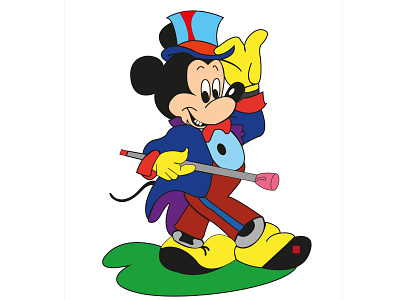 Mickey Mouse animation branding design icon illustration johirulxohan logo mickey mouse vector