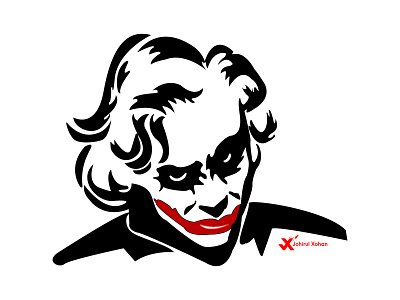 Joker branding design hollywood icon illustration johirulxohan joker joker movie killer logo minimal movie vector