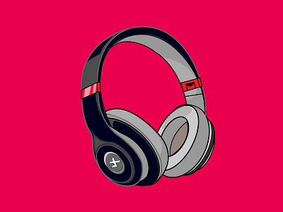 Headset black branding design flat headphone headset icon illustration johirulxohan logo redesign sound design ui vector