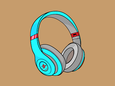 Headset blue branding design headphone headset heart icon illustration johirulxohan logo skyblue sound vector