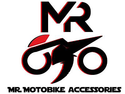 MR Moto Bike Accessories animation bike branding design flat icon illustration johirulxohan logo moto ui vector