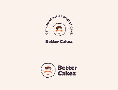 Better Cakez | logo variations branding cake cake branding design logo design