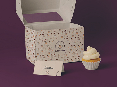 Cake Brand Mockup branding cake cake branding design graphic design illustration