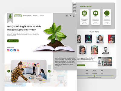 Website to Learn Biology biology design ui ux webdesign