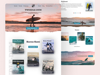 Surf Course Landing Page