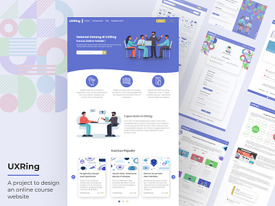 Online Course Website - UXRing design ui webdesign