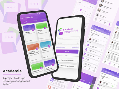 Learning Management System - Academia android app ui ux