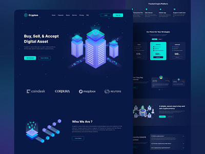 Crypton - Cryptocurrency Website Concept