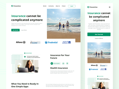 Preventive - Responsive Landing Page