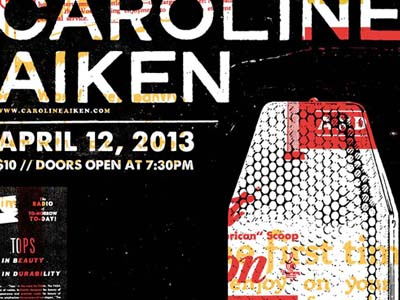 Caroline Aiken Print caroline aiken design gig poster microphone modern giant screen print
