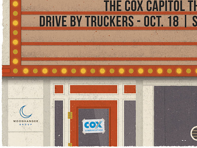 Cox Capitol Theatre design illustration modern giant poster