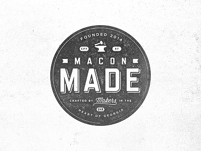 Macon Made badge jason frost macon made maker makers modern giant texture vintage