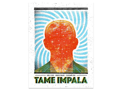 Tame Impala Cleveland, OH cleveland gigposter graphicdesign illustration moderngiant ohio screenprint tameimpala