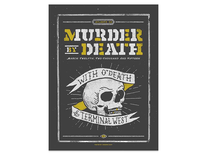 Murder By Death Atlanta by Jason Frost on Dribbble