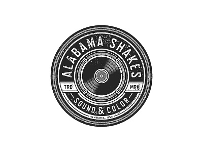 Alabama Shakes Vinyl Badge alabama shakes badge graphic design illustration seal vinyl