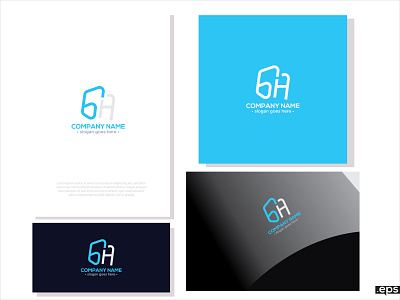 BH logo vector download, Business HB logo for company,