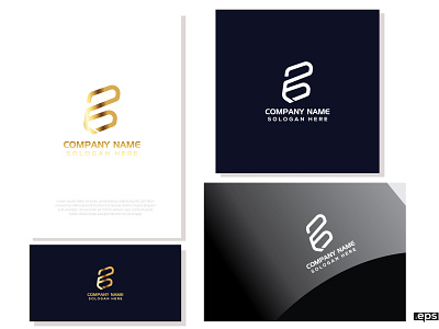 B luxury golden logo maker.B Ornamental luxury golden logo desig