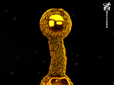 TINY FURRY GOLD 1 0 cinema 4d cinema4d design direccion de arte gold illustration ilustracion 3d ilustraciondigital maxom minimal octane render