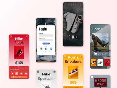 Run Mobile App Design app branding design flat minimal mobile ui ui uidesign