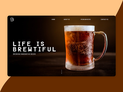 Fugas Brewing Co | Home brewery design landing page minimal ui design ui inspiration uiux ux design web design