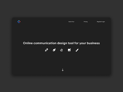 Design Tool | Landing Page dark ui design design tool landing page minimal ui design ui inspiration ui ux ux design web design website