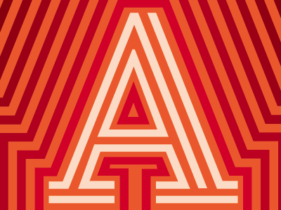 Azote Promo lettering line pattern typeface