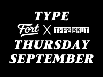 TypeThursday September brooklyn dribbble font lettering meetup new york city nyc type typography ux