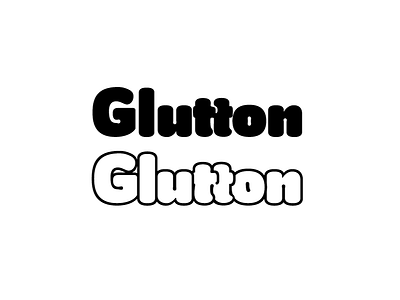 Glutton /t/t Liga font letters type
