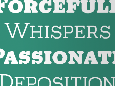 Passionate Whisper type design typography