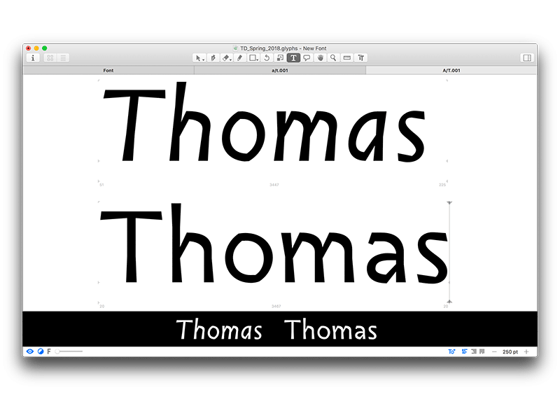 Fun font italics playing sans type design