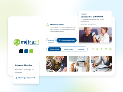 Metrazif — Website redesign branding design digital strategy graphic design healthcare professionals homepage identity landing page ui ux