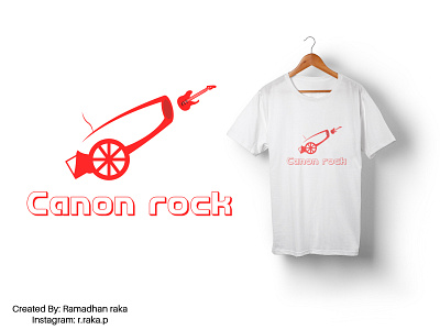 canon rock art desainkaos illustration kaos mockup mockup design tshirt tshirt design tshirtdesign typography vector