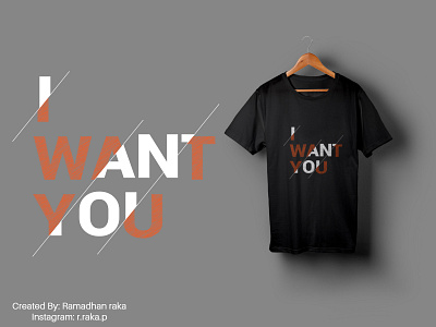 i want you art desainkaos illustration kaos mockup mockup design tshirt tshirt design tshirtdesign typography