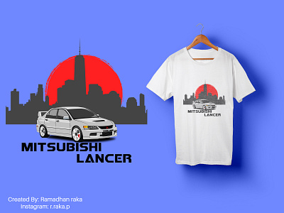 mitsubishi lancer art automotive car car vector cars desainkaos illustration kaos lancer mitsubishi mockup mockup design otomotif tshirt tshirt design tshirtdesign vector