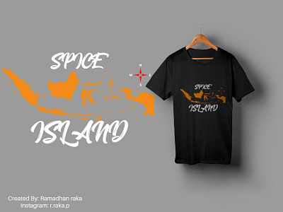 spice island art desainkaos illustration indonesia indonesian island kaos mockup mockup design tshirt tshirt design tshirtdesign typography vector vector art