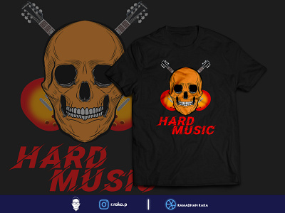 Hard music desainkaos illustration kaos mockup mockup design tshirt tshirt design tshirtdesign