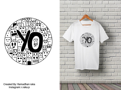 yo (for sale) desainkaos illustration inkscape kaos tshirt tshirt design tshirtdesign vector
