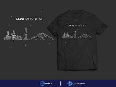 Black Java Monoline 2 cloth clothing design desainkaos design illustration inkscape java kaos mockup mockup design tshirt tshirt design tshirtdesign vector