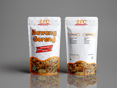 Fried onion packaging design for zfc