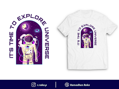 It's time to explore universe desainkaos illustration inkscape tshirt tshirt design tshirtdesign