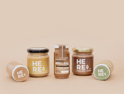 Packaging Design / Peanut Butter - HERE branding branding and identity branding concept logo logodesign packagedesign packaging packagingdesign