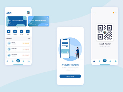 BCA Mobile Banking Redesign bank banking app design illustration money money app ui uidesign uiuxdesign ux