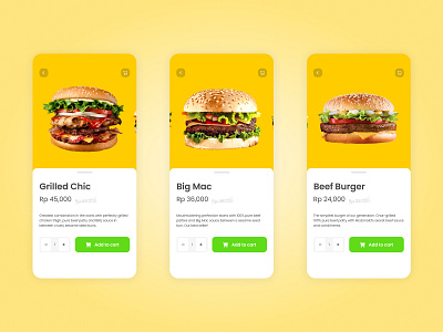 Order Burgers (McDonalds Theme) Mobile App design food app mobile mobile app mobile ui mobile uiux ui uidesign uiuxdesign ux